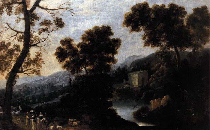 unknow artist Landscape with Figures